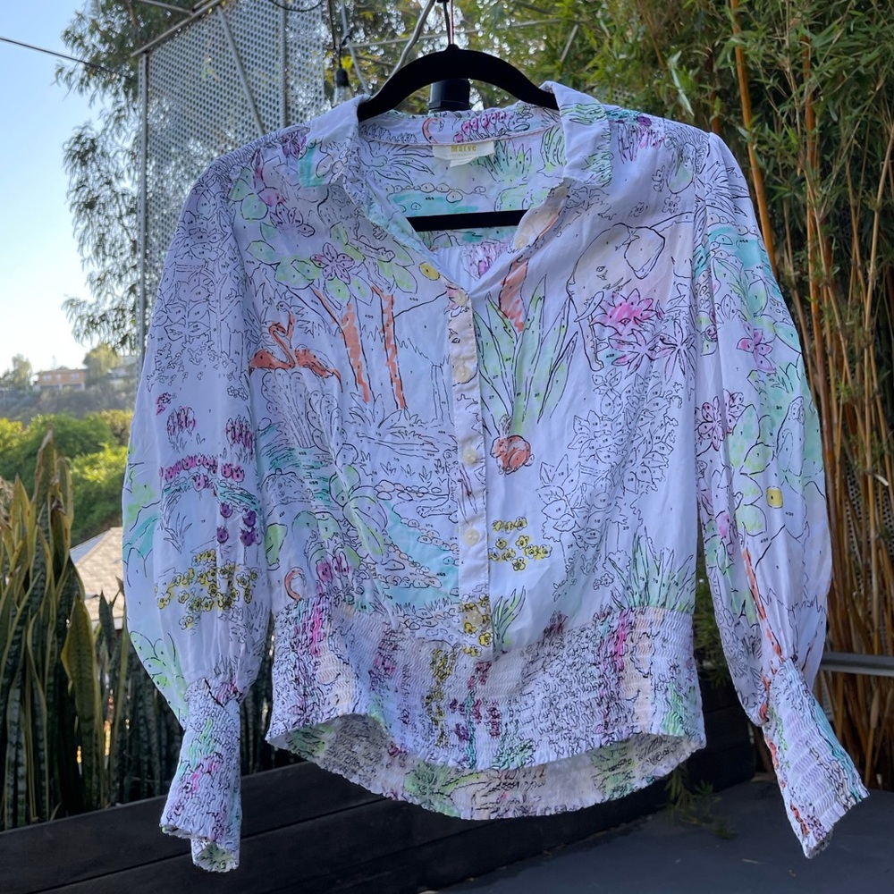 Anthropologie Animal Top 🦒🦓🐆